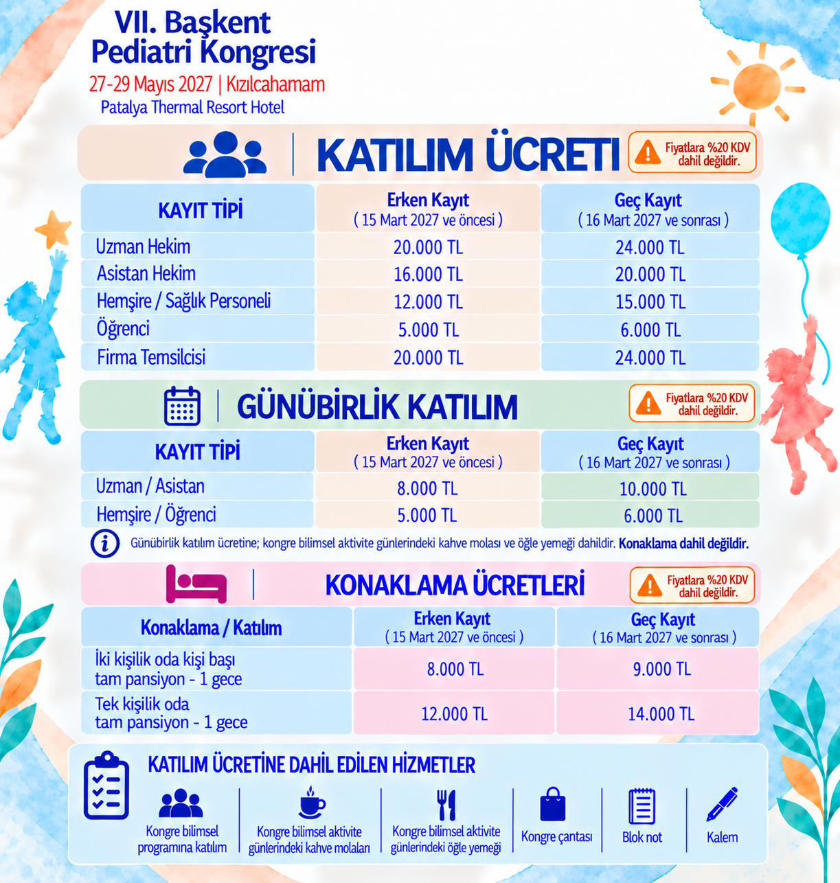 kayıt & konaklama